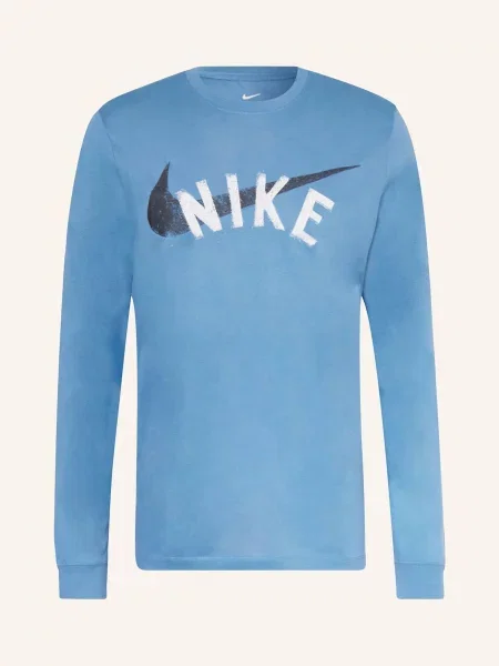 Tričko longsleeve Nike Dri-FIT Fitness aegean storm modré