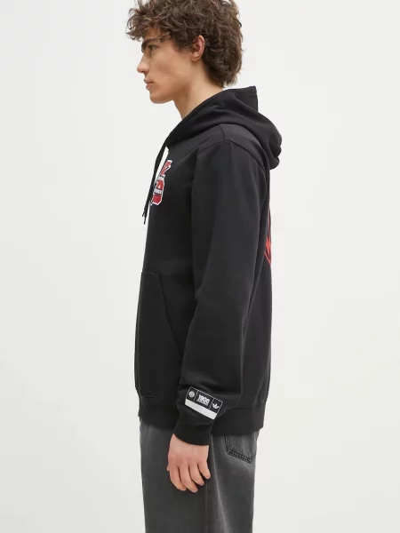 Μπλούζα adidas Performance FC Bayern Muenchen VRCT Hoodie με κουκούλα μαύρο