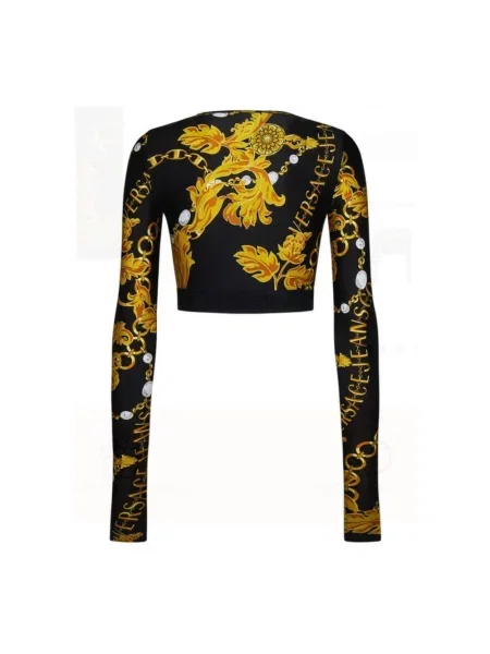 Top Versace Jeans Couture czarny
