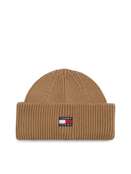 Tommy Jeans Căciulă HERITAGE deschis maro