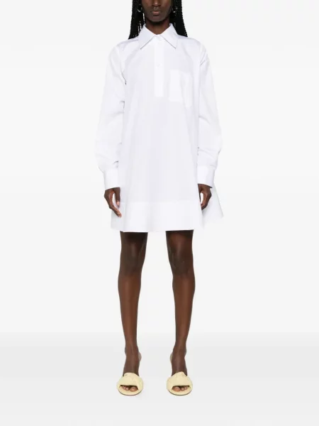 Rochie tip cămașă Stella Mccartney alb