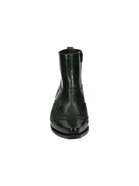 Botki Sendra skórzane zielone