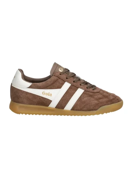 Sneakersy Gola zamszowe brązowe