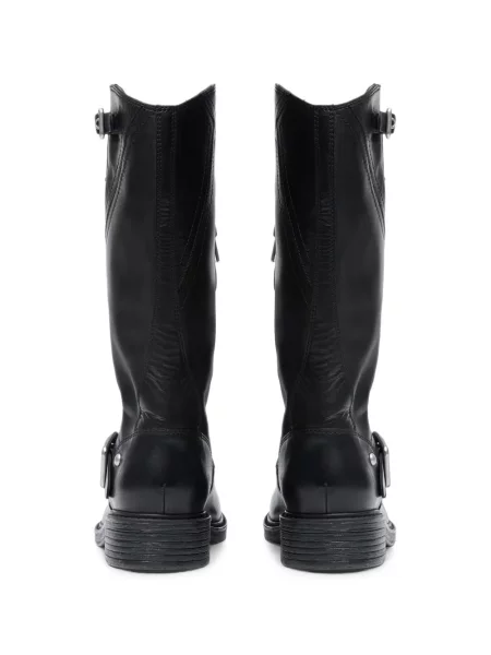 Botine Ash din piele negru