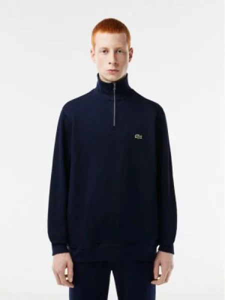 Pulover Lacoste tamno s poludolčevitom plava