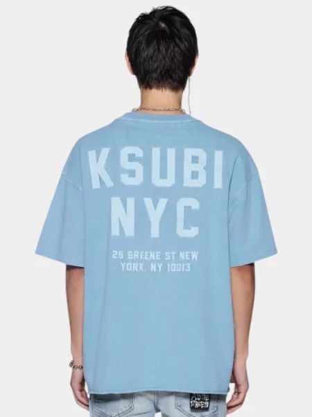 Футболка Ksubi голубая