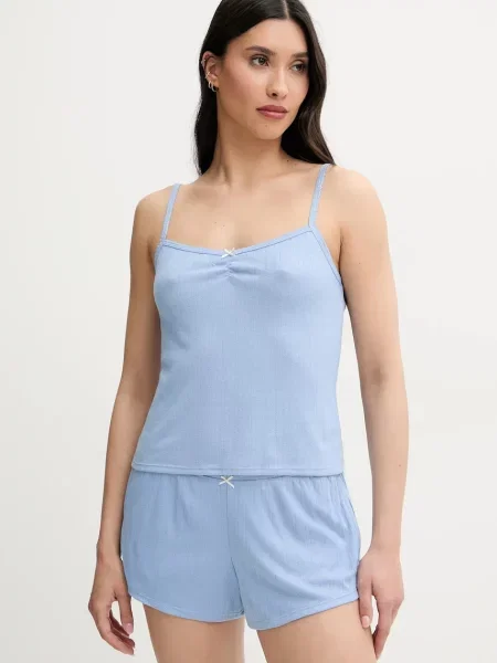 Pyžamové šortky Hollister Co. modrá