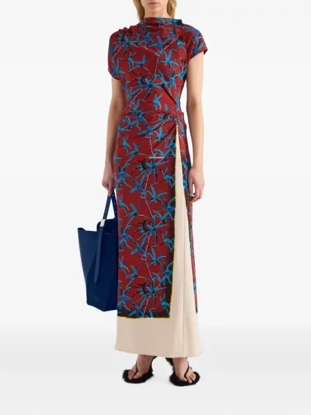 Rochie Proenza Schouler cu imagine stretch roșu