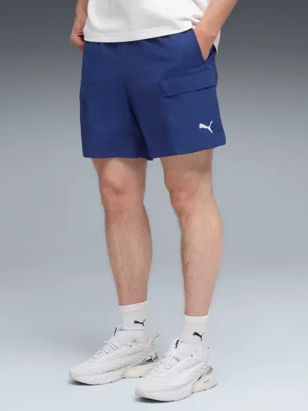 Повсякденні шорти PUMA Wardrobe Ess Cargo Shorts комбінований верх синій