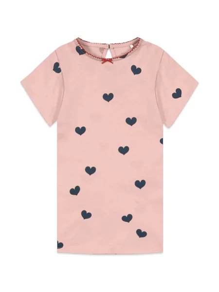 Konges Sløjd Dětské šaty DREY SS DRESS GOTS růžové