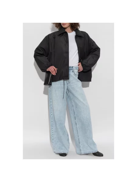 Szerokie jeansy Rag & Bone niebieskie