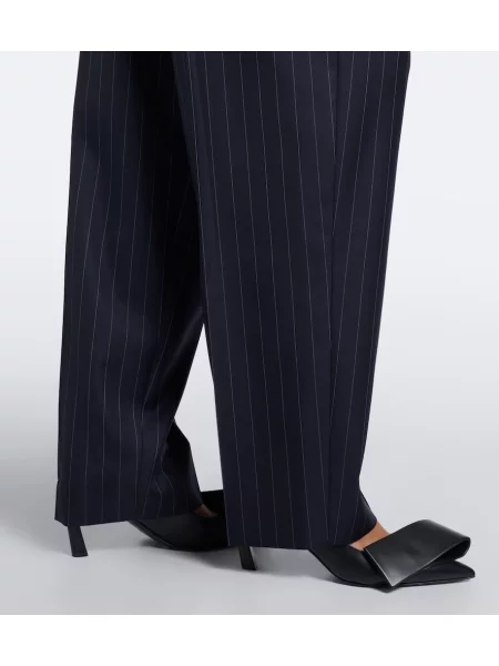 Pantaloni Givenchy de lână albastru