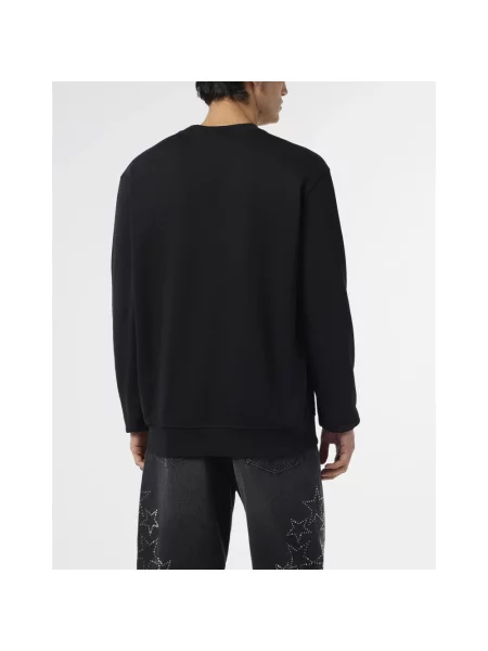Bluza Philipp Plein z okrągłym dekoltem czarna
