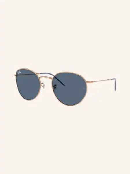 Ray-Ban Sluneční Brýle Round Reverse růžového zlata/ modrá zlaté