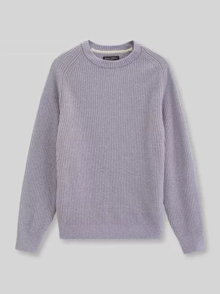 Sweter o kroju regular fit z mieszanki żywej wełny Marc O'polo fioletowy