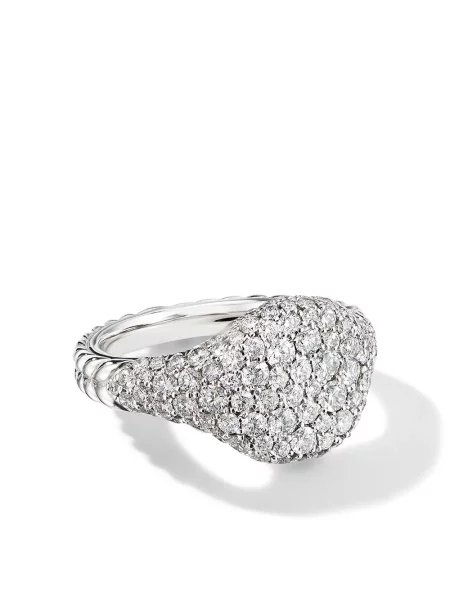 Inel David Yurman alb