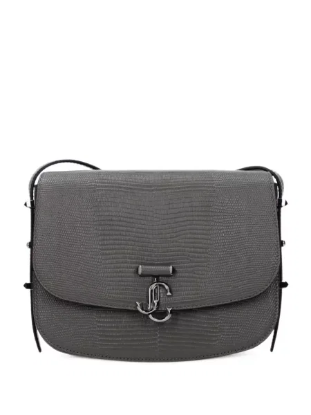 Geanta crossbody Jimmy Choo din piele gri