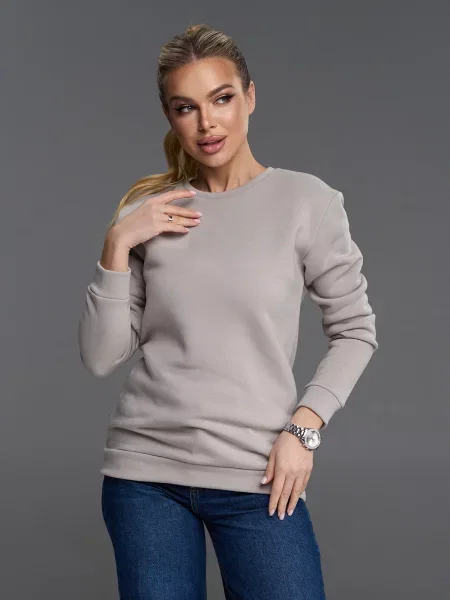 Світшот ISSA Plus комбінований верх сірий