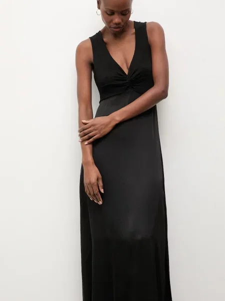 Answear.LAB rochie cu vâscoză negru