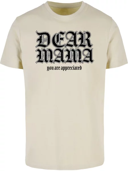 Mister Tee Póló Dear Mama homok fekete