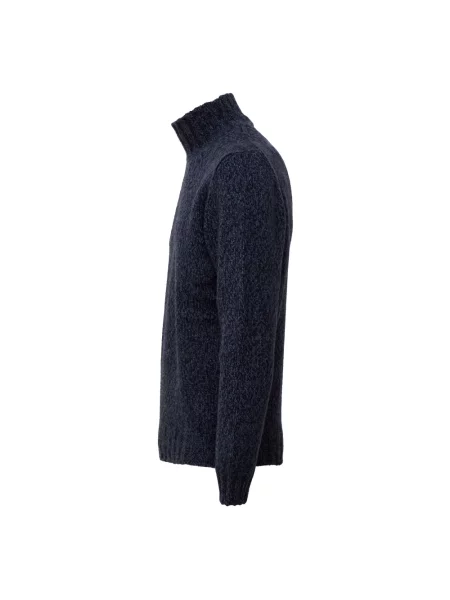 Sweter z golfem Fedeli niebieski