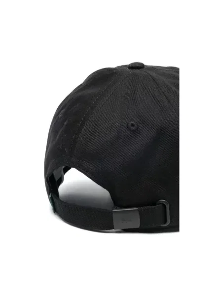 Czapka z daszkiem Lacoste black czarna