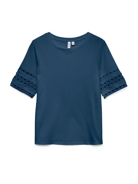 VERO MODA Tričko VMIVACY námořnická modř