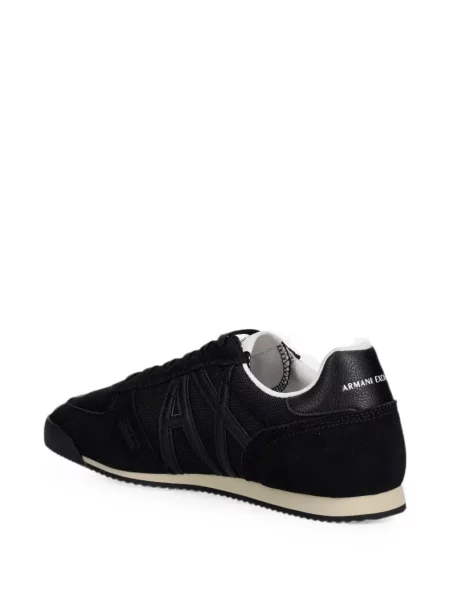 Sneakerși Armani Exchange cu autograf negru
