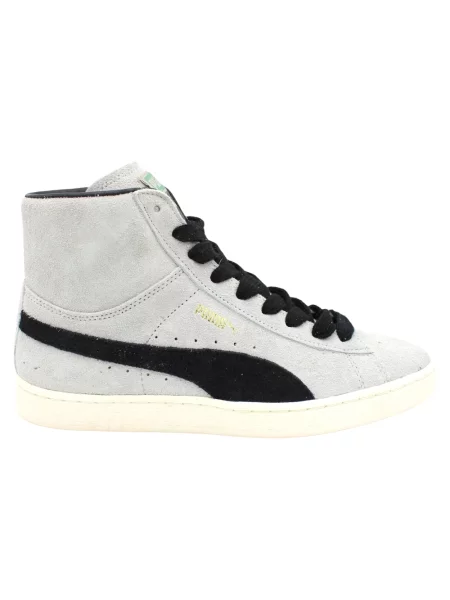 Sneakersy Puma Suede sznurowane zamszowe szare