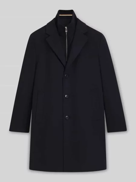 Płaszcz w kroju regular fit z mieszanki wełny i kaszmiru Boss