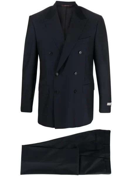 Costum Canali de lână de costum albastru