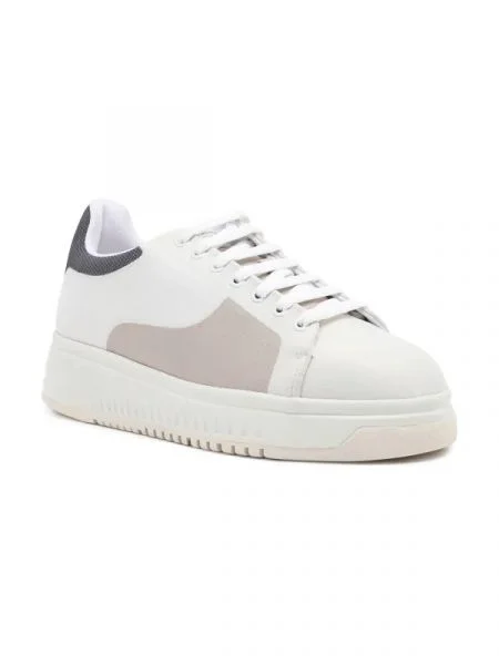 Emporio Armani Sneakers SNK JAQUARD alb