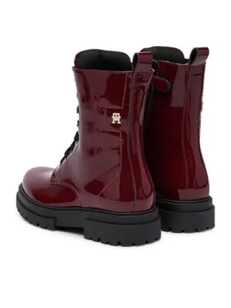 Gležnjarji Tommy Hilfiger M Bordo rdeča