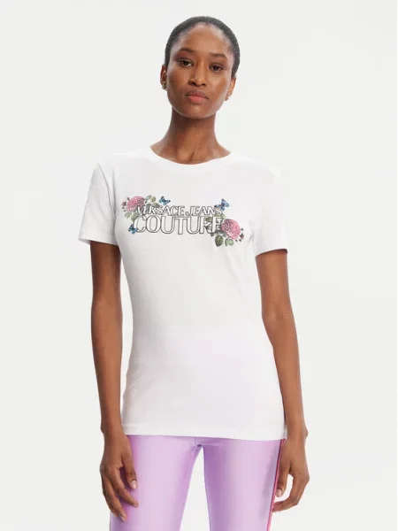 Versace Jeans Couture Koszulki Kobieta M T-shirty i Pola biały