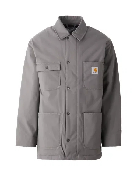 Carhartt WIP Prehodna jakna Leroy bazaltno siva