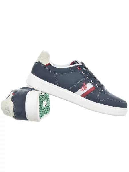 Teniși U.s. Polo Assn. cu toc jos albastru