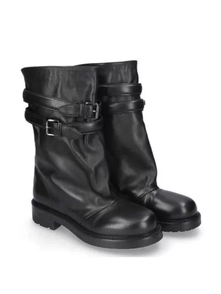 Buty do kostki Strategia skórzane czarne