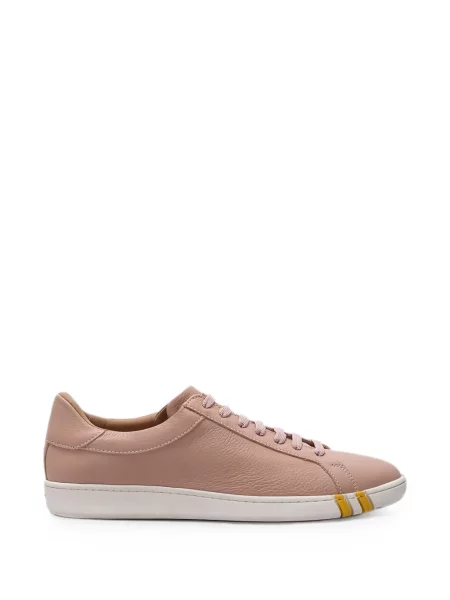 Sneakerși Bally cu șireturi din dantelă roz