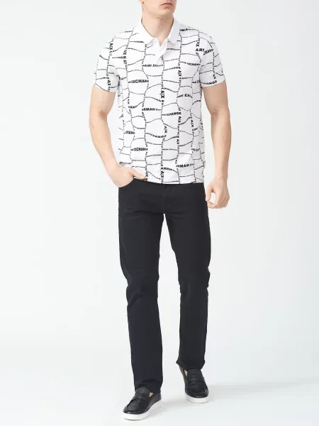 Поло Armani Exchange біле