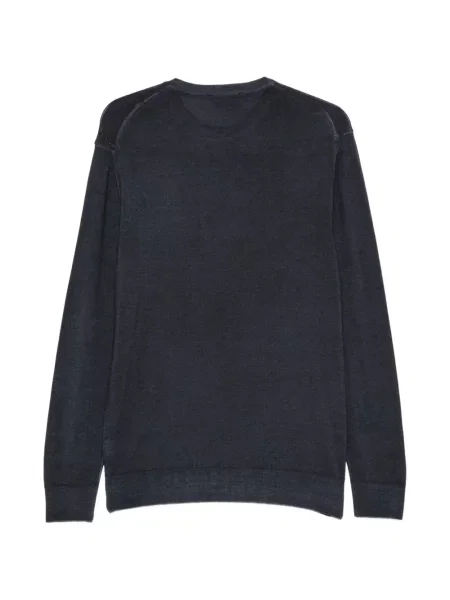 Πουλόβερ Piacenza Cashmere κασμίρ με στρογγυλή λαιμόκοψη μπλε
