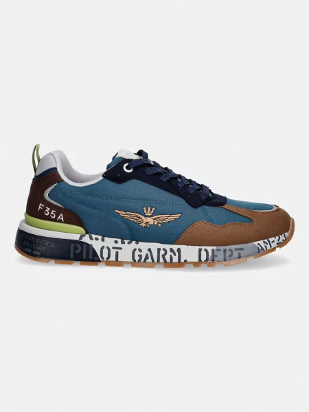 Sneakersy Aeronautica Militare Hnedá modrá