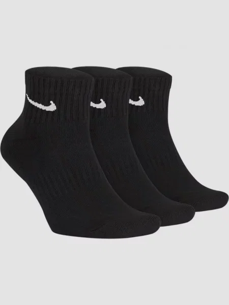 NIKE U Nk Everyday Cush Ankle Шкарпетки та гольфи Унісекс Бавовна/поліестер чорний