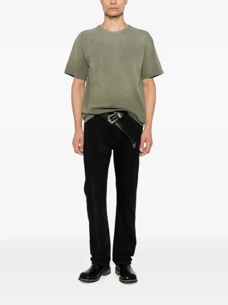 Tricou Antik Denim cu autograf verde