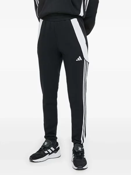 Ριγέ τρέξιμο μπλούζα Adidas από διχτυωτό κόκκινο