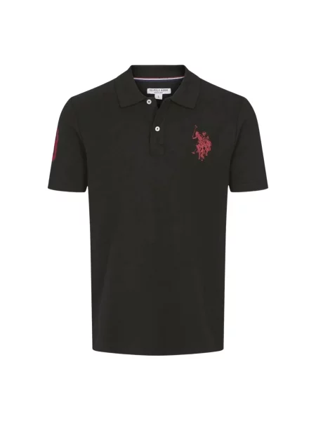 U.S. POLO ASSN. Tricou UMALFREDO roșu negru