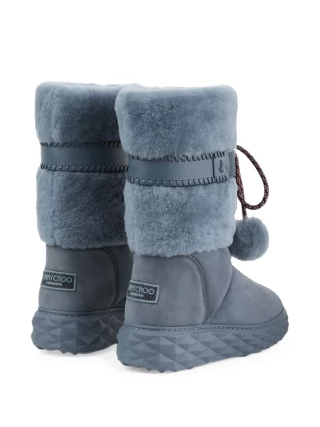 Botine Jimmy Choo din piele de oaie albastru