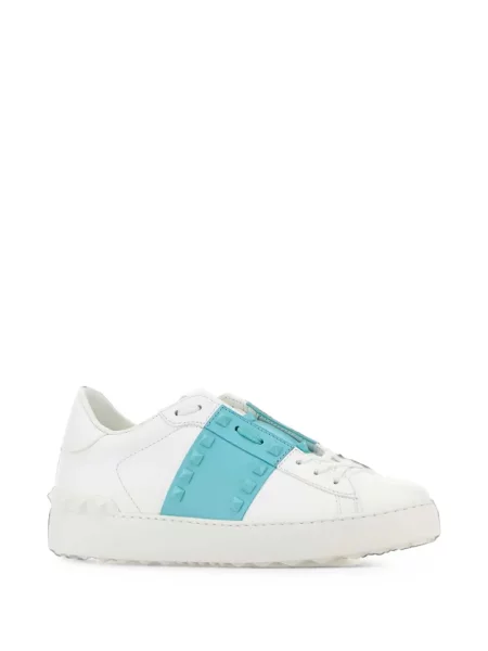 Δερμάτινα sneakers Valentino Garavani με καρφιά λευκό
