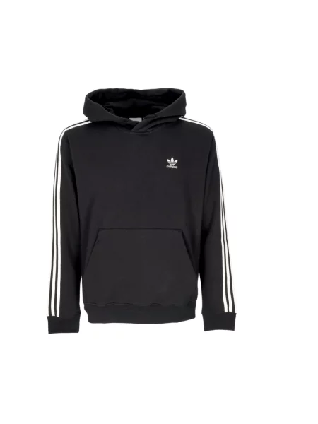 Adidas Bluzy Mężczyzna Czarny S Stripes Bluza Czarno-Biała Długi Rękaw biała