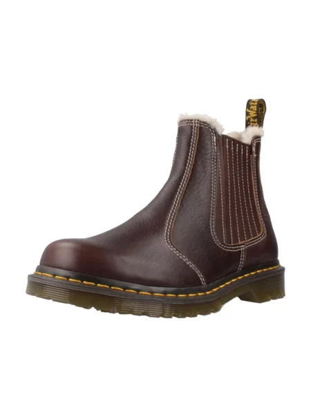 Botki Dr. Martens skórzane brązowe