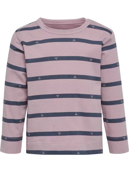 T-shirt regular z długim rękawem dla dzieci Hummel niebieska